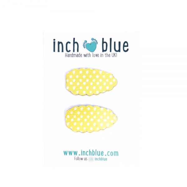 Yellow Polka Dot Clips